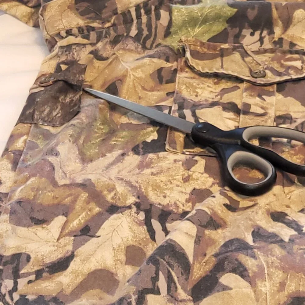 Mossy Oaks Forest Floor Shirt Camo XL Zip Off Sleeves Zipper Back Pocket